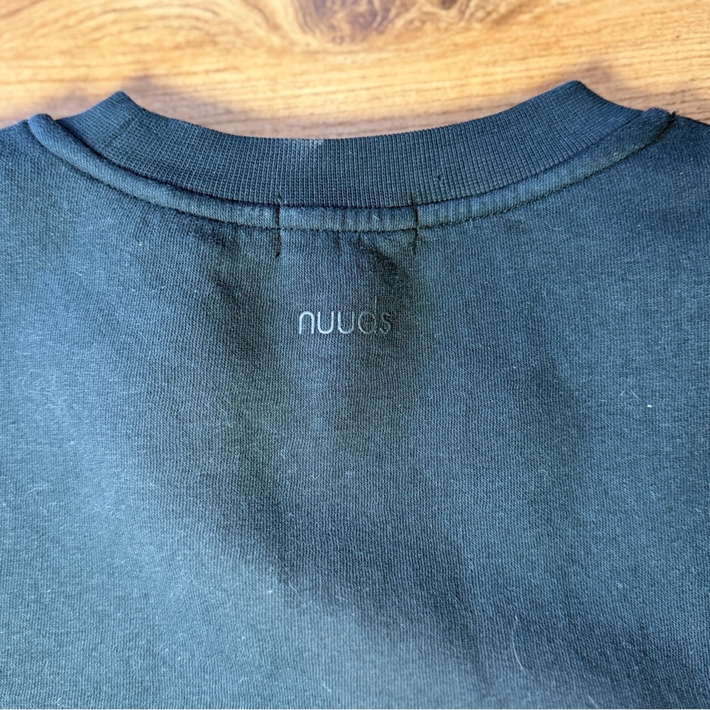 nuuds Black Crewneck with Cream Logo - Picture 8 of 8